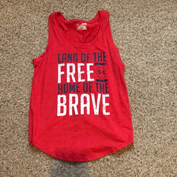 Under Armour Tops - Under Armour Patriotic Muscle Tank!